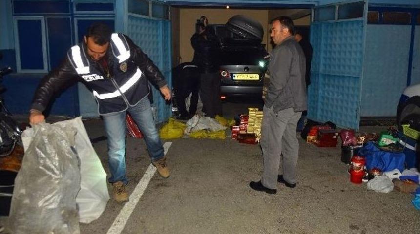 Seydişehir&rsquo;de Ka&ccedil;ak Sigara Operasyonu
