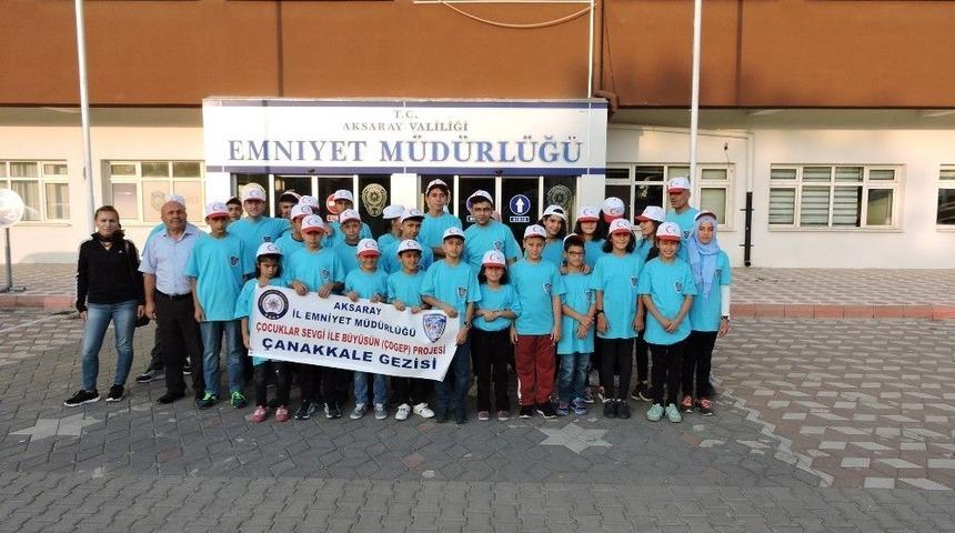 Aksaray Emniyeti &Ccedil;ocukları &Ccedil;anakkale&rsquo;ye G&ouml;t&uuml;rd&uuml;