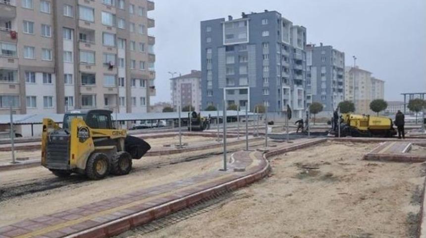&Ccedil;ocuk Trafik Eğitim Parkında &Ccedil;alışmalar S&uuml;r&uuml;yor