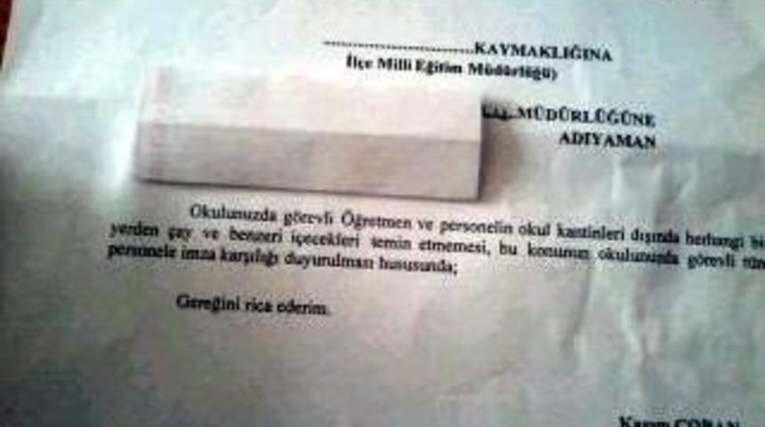 &Ouml;ğretmen Ve Personelin Kantine Y&ouml;nlendirilmesine Tepki