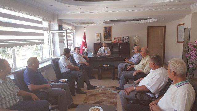 Kaymakam G&uuml;ven Esnaf Odası Başkanlarını Ağırladı 2