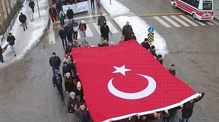 Eskişehir&rsquo;de Sarıkamış Şehitlerini Anma Y&uuml;r&uuml;y&uuml;ş&uuml;
