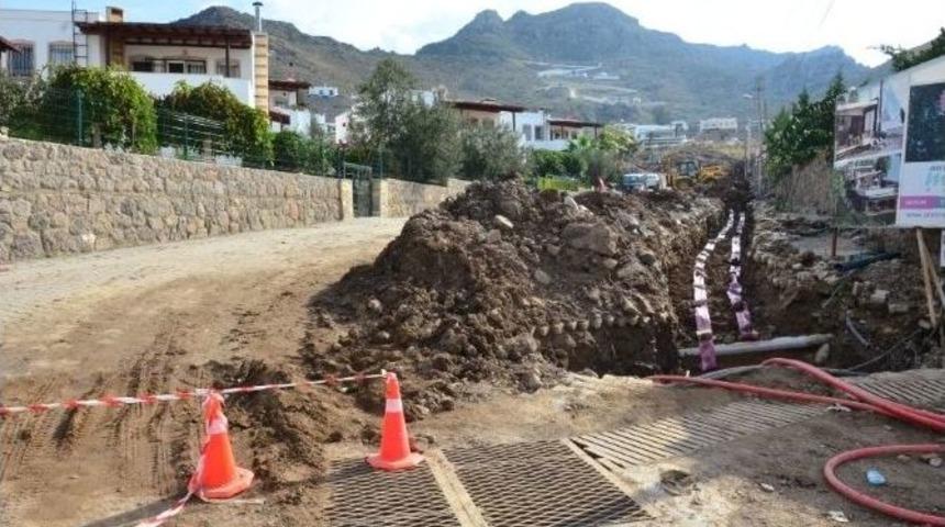 Bodrum&rsquo;da Elektrik Hatlarını Yer Altına Alma &Ccedil;alışmaları Başladı