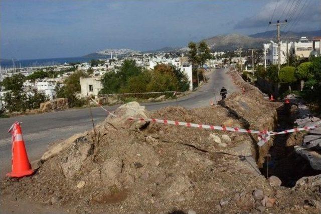 Bodrum&rsquo;da Elektrik Hatlarını Yer Altına Alma &Ccedil;alışmaları Başladı 1