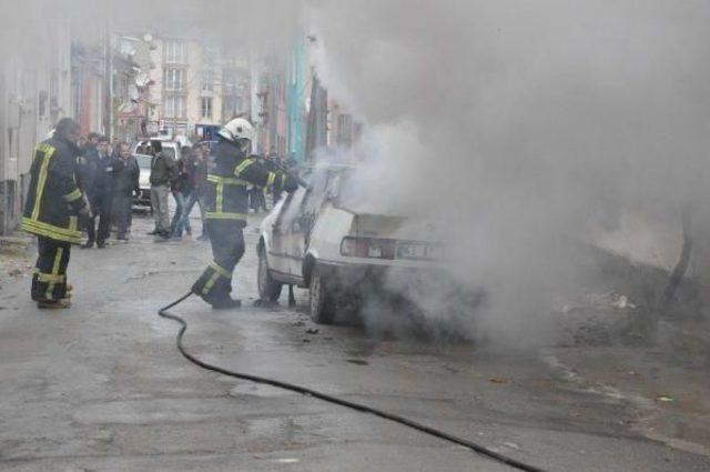 KAVGA ETTİĞİ ENİŞTESİNİN OTOMOBİLİNİ YAKTI 3