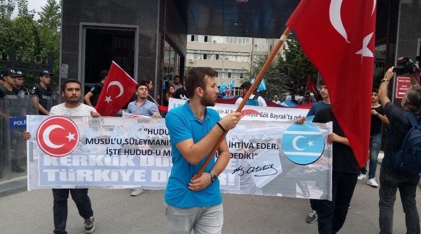 &Uuml;niversite &Ouml;ğrencilerinden Kuzek Irak&rsquo;taki Referanduma Tepki