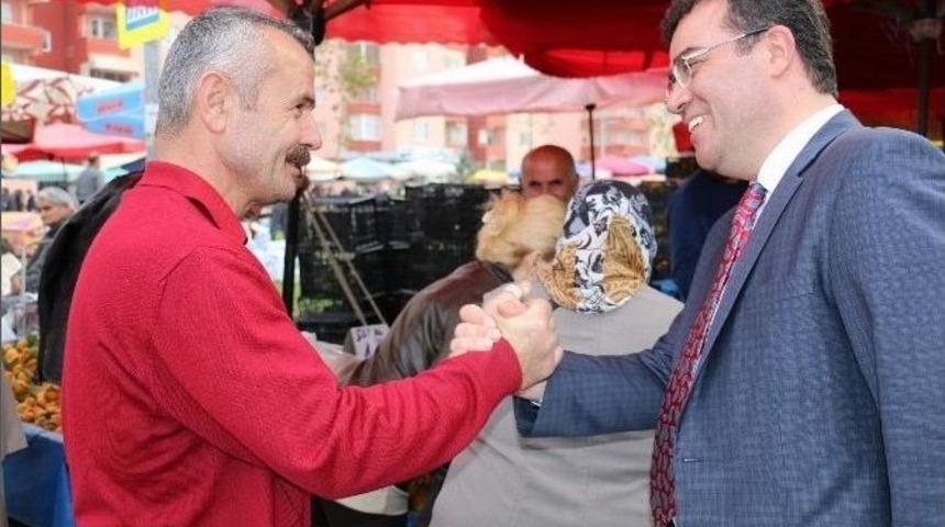 Başkan Taş&ccedil;ı İl&ccedil;e Halkıyla Bir Araya Geldi