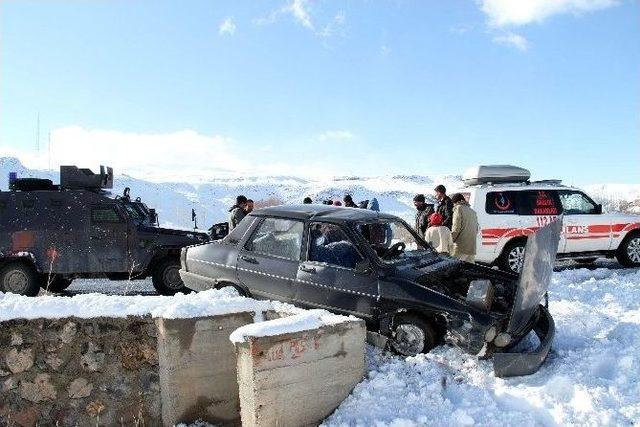 Van’da Trafik Kazası, 1 Yaralı