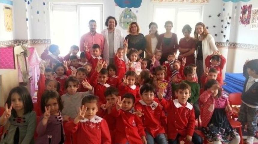 Akseki Devlet Hastanesi’nden Anaokulu Öğrencilerine Diş Taraması