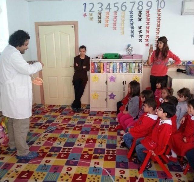 Akseki Devlet Hastanesi’nden Anaokulu Öğrencilerine Diş Taraması