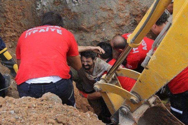 Göçük Altında Kalan İki İşçi Ağır Yaralandı