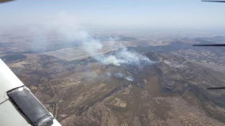 Uşak'ta Makilik Alanda Yangın