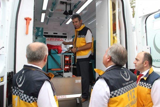 Karaman’a Gönderilen Üç Yeni Ambulans, Göreve Başladı 2