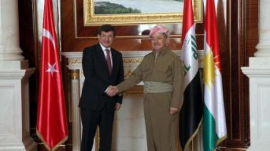 BAŞBAKAN DAVUTOĞLU, BARZANİ İLE G&Ouml;R&Uuml;ŞT&Uuml;