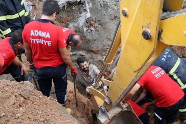 Adana'da Inşaatta Göçük: 2 Işçi Yaralı