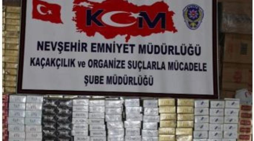 Nevşehir&rsquo;de 74 Bin Paket Ka&ccedil;ak Sigara Ele Ge&ccedil;irildi