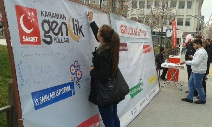 Karamanlılar Fikir Duvarına İstek Ve Temennilerini Yazdı G3