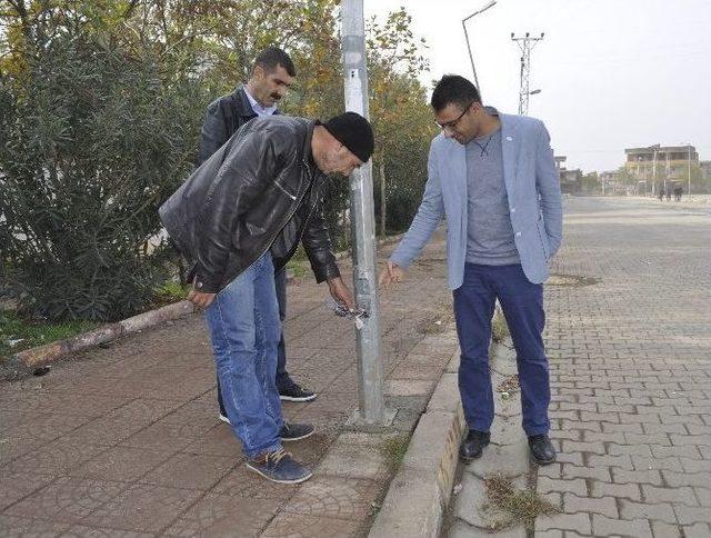Siverek&rsquo;te Aydınlatma Direklerinden Kablo &Ccedil;alındığı İddiası 1