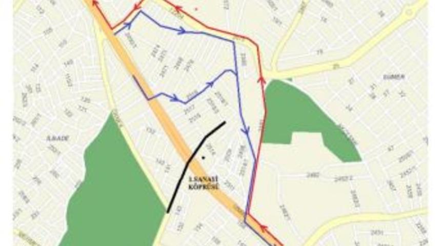 İzmir Bulvarı, K&ouml;pr&uuml; I&ccedil;in Trafiğe Kapatılıyor