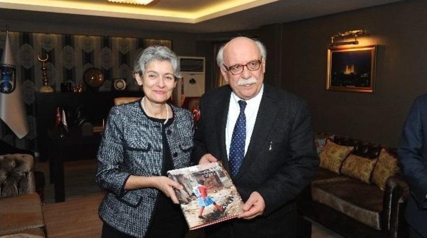 Bakan Avcı, Unesco Genel Direkt&ouml;r&uuml; Bokova İle Biraraya Geldi