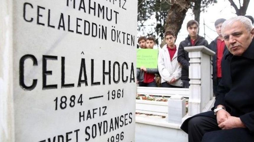 Esenlerli İmam Hatip &Ouml;ğrencileri, Celaleddin &Ouml;kten&rsquo;i Kabri Başında Andı