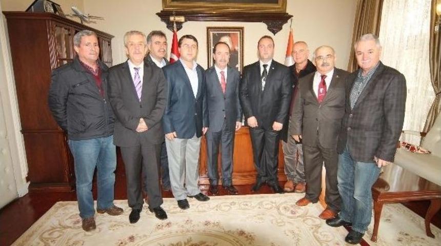 Makedonya Atat&uuml;rk&ccedil;&uuml;ler Derneği&rsquo;nden Edirne Belediye Başkanı G&uuml;rkan&rsquo;a Ziyaret