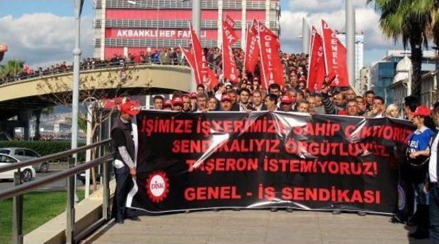 İZMİR DE TAŞERONA KARŞI İNSAN ZİNCİRİ 1