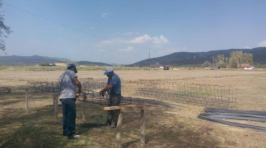 Simav&rsquo;da Termal Suni &Ccedil;im Futbol Sahası Yapılıyor