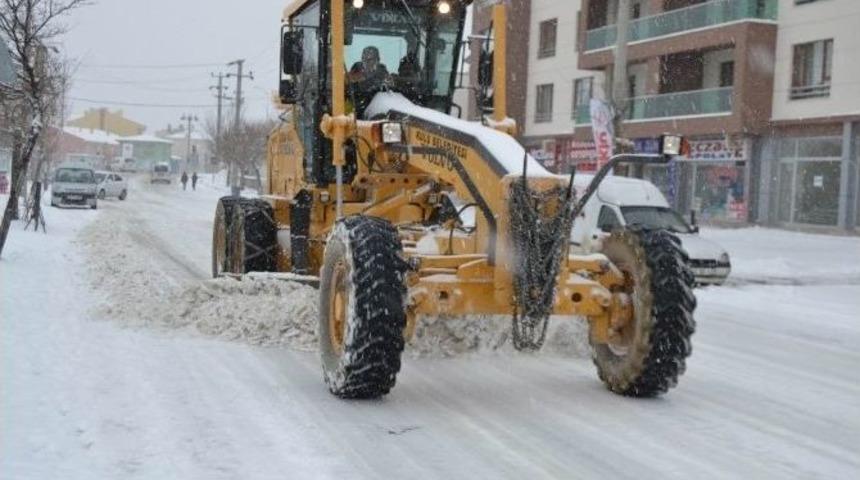 Kulu&rsquo;da Kar Yağışı
