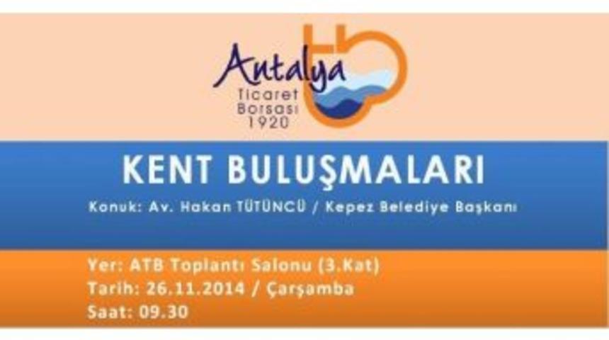 Başkan T&uuml;t&uuml;nc&uuml; &ldquo;kent Buluşmaları&rdquo;nın Konuğu Olacak