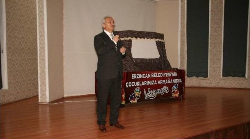 Hacivat Ve Karag&ouml;z Erzincan&rsquo;da Ki Miniklerle Buluşuyor