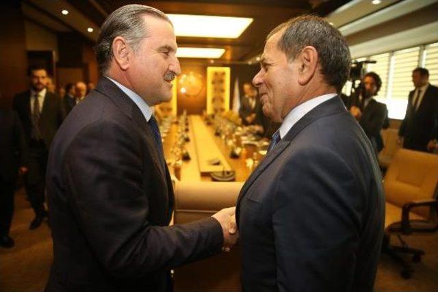 Kul&uuml;pler, Maliye Bakanı Ve Spor Bakanı Ile G&ouml;r&uuml;şt&uuml; 1