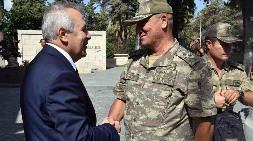 Korgeneral Temel, Vali Ata&rsquo;yı Ziyaret Etti