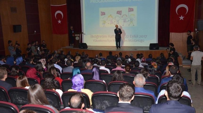 Y&uuml;ksekova&rsquo;da İlk&ouml;ğretim Haftası