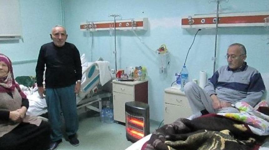 Hastanede Hastalar Elektrikli Sobayla Isındı