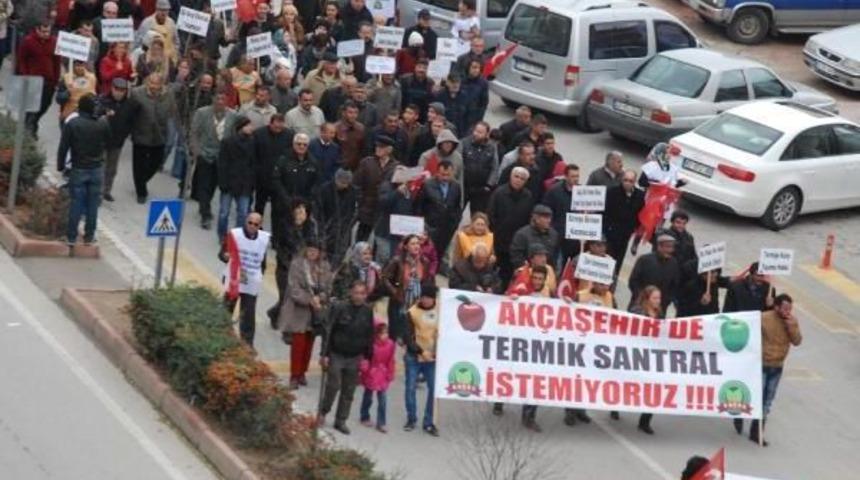 KARAMAN'DA TERMİK SANTRAL HAZIRLIĞINA TEPKİ Y&Uuml;R&Uuml;Y&Uuml;Ş&Uuml;