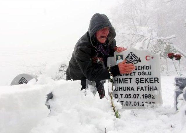 Kaza Kurbanı Madenciler Mezarları Başında Anıldı