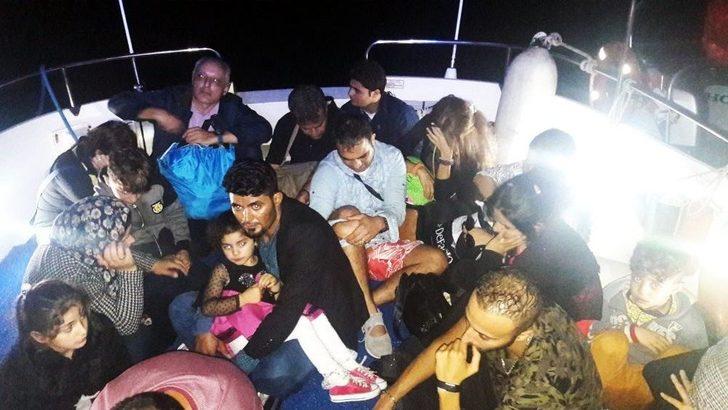 Bodrum Akyarlar’da 18 Düzensiz Göçmen Yakalandı