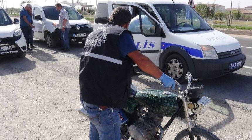 Şanlıurfa&rsquo;dan &Ccedil;alınan Motosiklet 6 Yıl Sonra Aksaray&rsquo;da Bulundu