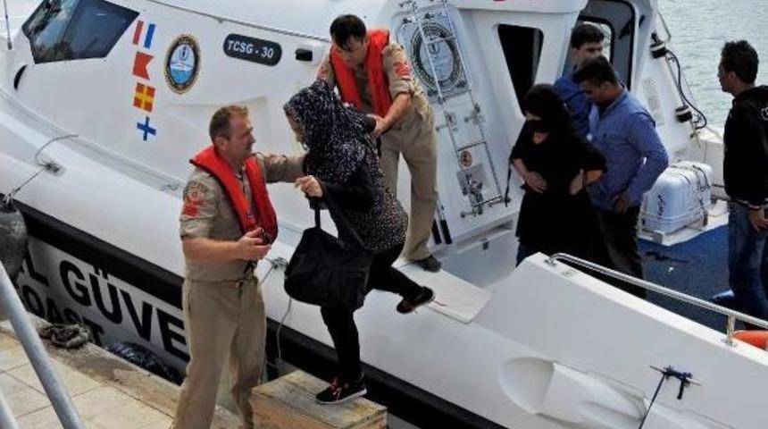 &Ccedil;eşme'de 28 Ka&ccedil;ak Yakalandı