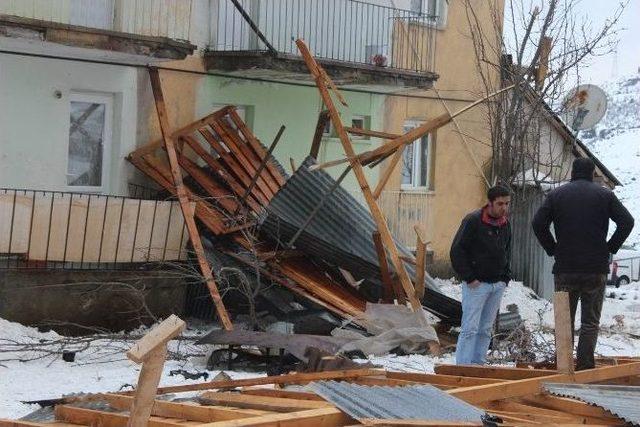 Fırtına Çatıları Uçurdu, Ağaçları Kökünden Söktü 1