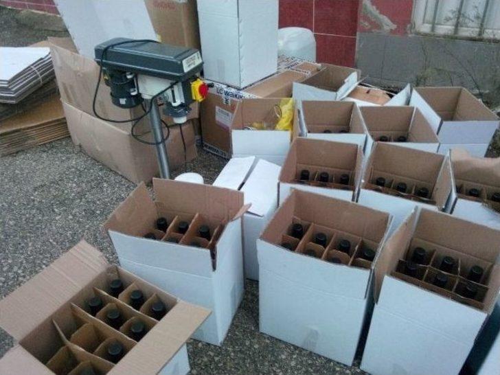 Yılbaşı İçin Sahte İçki Hazırlayan İmalathaneye Operasyon G3
