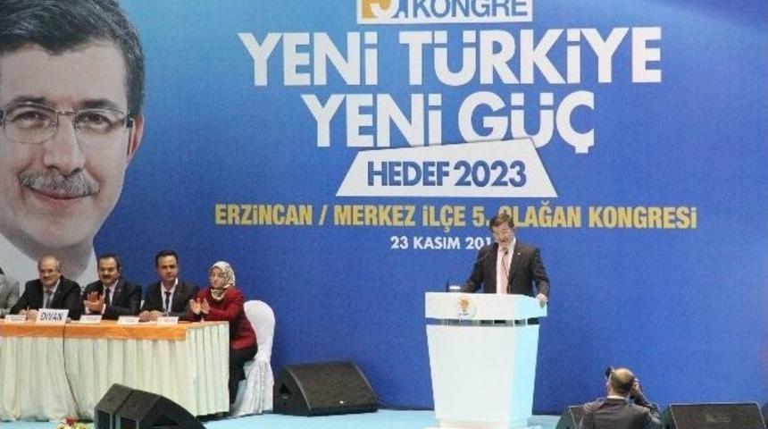 Başbakan Davutoğlu, Ak Parti Erzincan İl&ccedil;e Kongresi&rsquo;nde