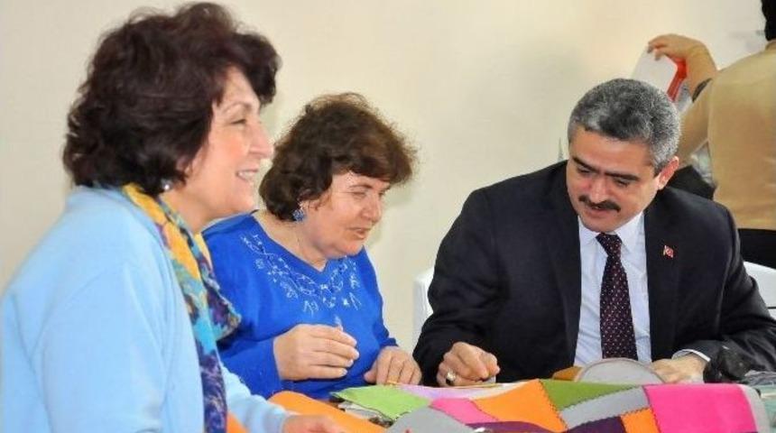 Başkan Alıcık, Elde Kırk Yama Kursiyerlerini Ziyaret Etti