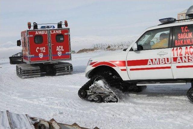 Sarı Melekler Kar, Kış Demeden Hasta Kurtarıyor 2