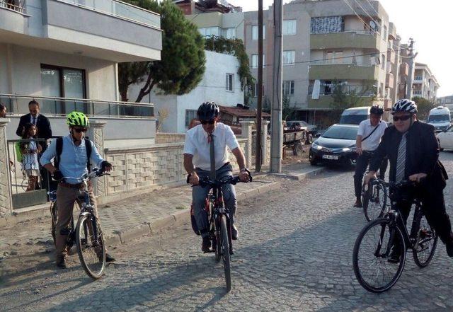 Bergama’da Avrupa Hareketlilik Haftası’ Bisiklet Turu