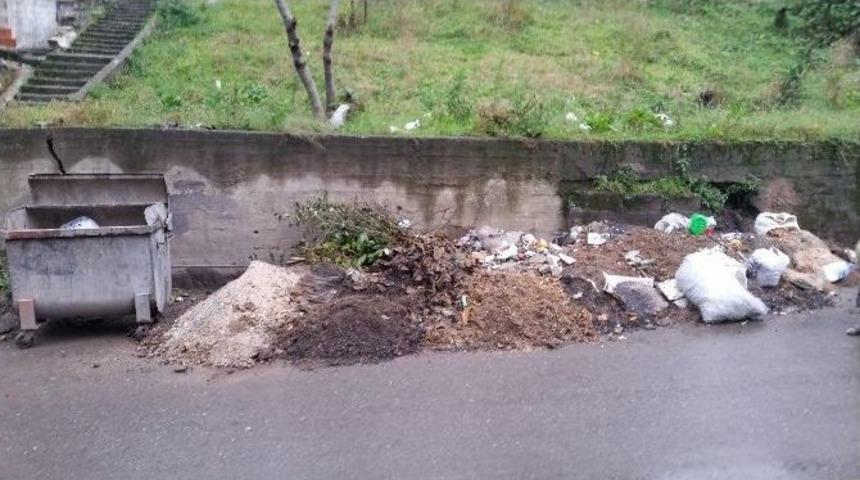 Mahalle Aralarında Toplanmayan &Ccedil;&ouml;pler Kirliliğe Neden Oluyor