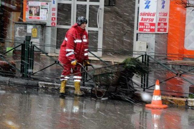 Zonguldak'ta Şiddetli Rüzgar Ve Kar