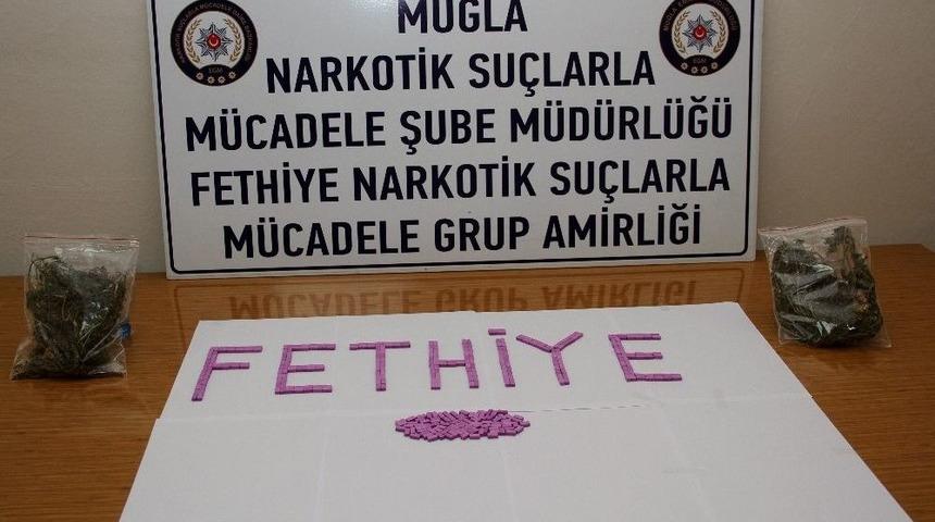 Fethiye&rsquo;deki Uyuşturucu Operasyonunda 3 Tutuklama