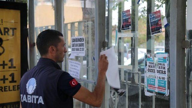 İzinsiz İlan Asana Ceza Kesilecek